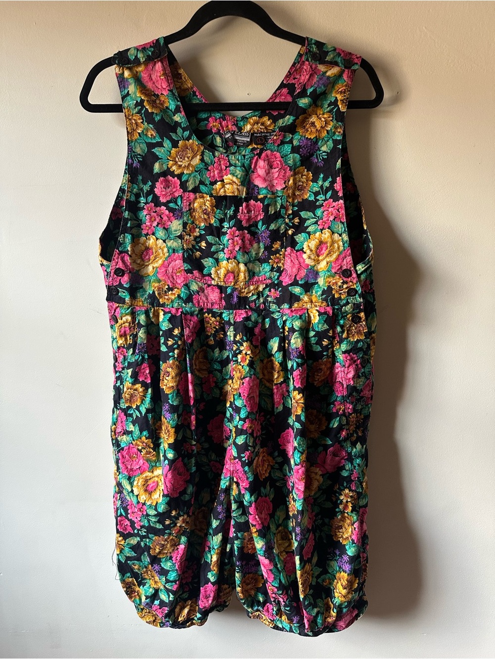 Vintage 90s Floral Cotton Romper